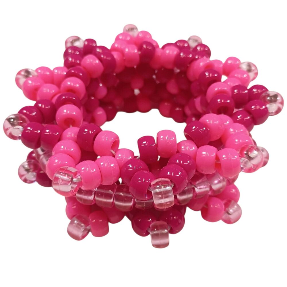 Pink Passion Power Cuff - Kandi Bracelet - EDM Rave Festival Jewelry